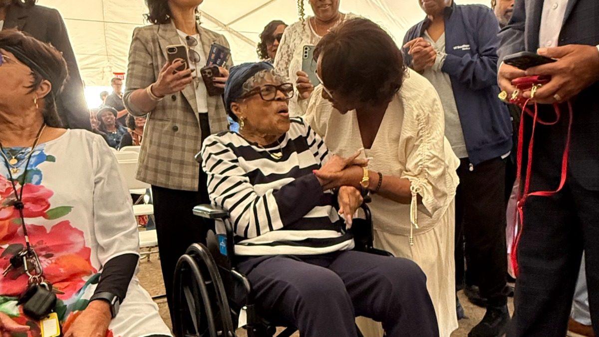 Opal Lee at the National Juneteenth Museum in Fort Worth
